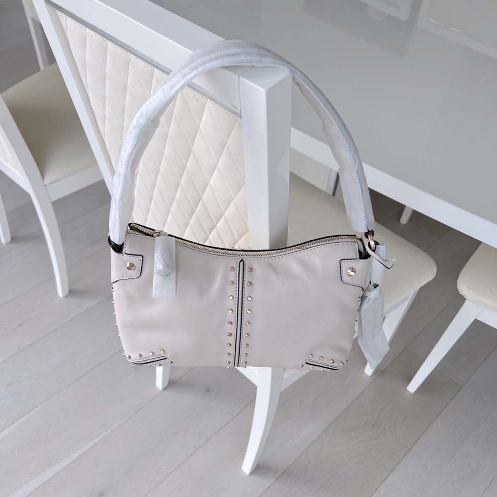 Michael Kors Astor Studded Leather Pouchette Shoulder Bag. NWT - Picture 9 of 9